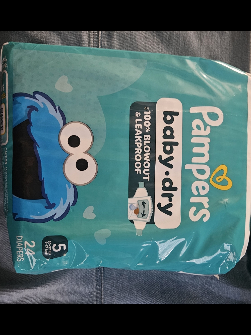 Pampers baby-dry Diapers Size 5 in Teal - 24 Count